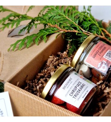 Prezent Świąteczny - Truskawka z gorącą czekoladą