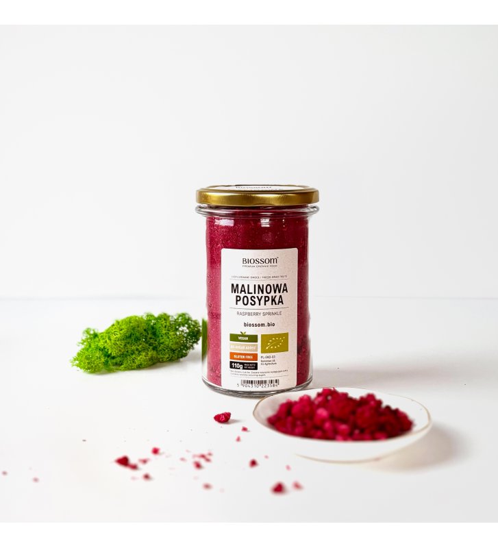 malinowa posypka