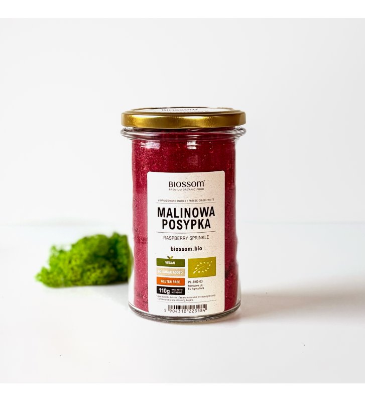Dried Raspberry Sprinkle ORGANIC Raspberry Sprinkle | Biossom.bio shop