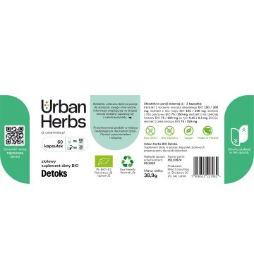 BIO Urban Herbs DETOKS, kapsułki 60 szt.