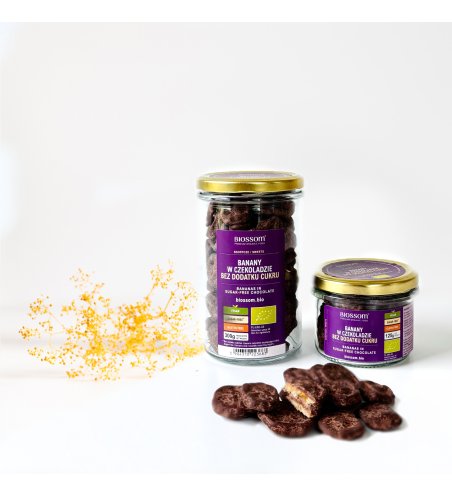 ORGANIC Bananas in SUGAR-FREE Chocolate