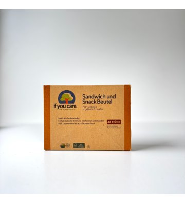Compostable paper sandwich and snack bags , 48 pcs, If You Care