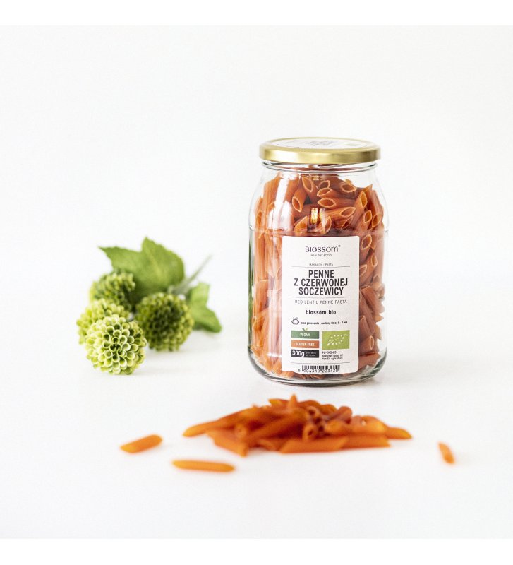 ORGANIC Red Lentil Penne Pasta