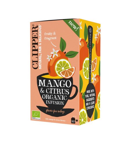 Herbatka o smaku mango i owoców cytrusowych BIO (20x1,8g) 36 g CLIPPER