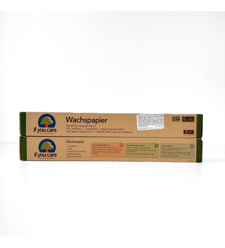 Papier śniadaniowy z woskiem sojowym, 23 m x 30 cm, If You Care