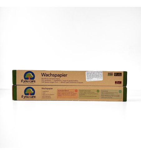 Papier śniadaniowy z woskiem sojowym, 23 m x 30 cm, If You Care